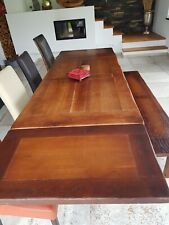 Esstisch, Kare Design, 180x90 plus 2 Verlängerungen, Sitzbank, massives Holz