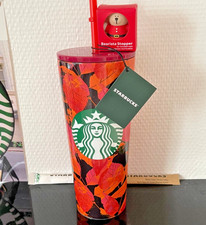Starbucks Tumbler Thermobecher Edelstahl autumn leaves 16oz + Bearista Stopper N