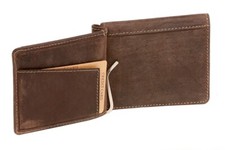 Dollar- & Money Clip Geldscheinklammer Vintage-Style LEAS in Echt-Leder, braun