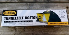 Globus - Tunnelzelt Boston - für 2 Personen -mit Sonnendach und Fliegengittertür