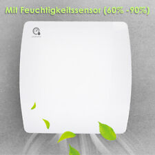 Badlüfter Timer Mit Rückflussleitblech Ventilator Feuchtesensor Weiß 100cm