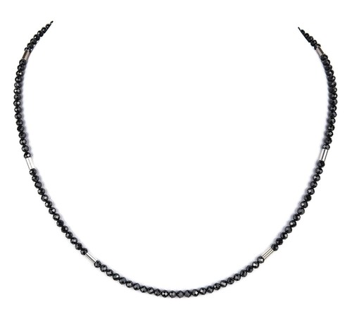 Spinell schwarz kette - schwarz,