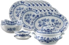 Tafelservice Hutschenreuther Zwiebelmuster mit viel Zubehör 43 Teile