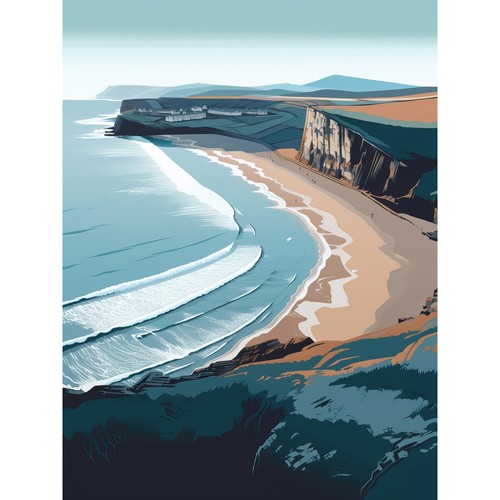 Rhossili bay klippen - rhossili, über