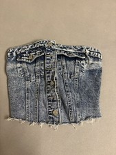 Damen Jeans Oberteil Bauchfrei