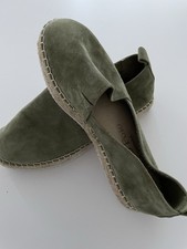 Marc O'Polo Damen Espadrilles, Größe 38, Wildleder Grün , Neuwertig
