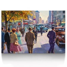 Straßen Szene 1960er Vintage