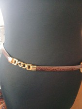 Krokodil leder damen gürtel - leder,