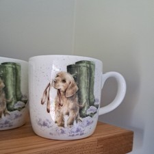 Weihnachten BOXING DAY WALK Becher Wrendale Designs Porzellan von Royal Worcester LESEN