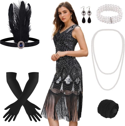 Flapper kleid 1920er - flapper,
