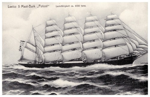 Laeisz mast bark potosi - laeisz, "potosi"