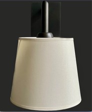 Flamant Wandlampe Remo Bronze m. Schirm weiß, NEU