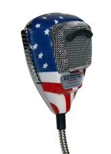 ASTATIC 636-L FLAG Handmike mit 4-pin President-Stecker / Stars n Stripes Design