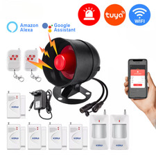 LOT Smart Wireless Security Alarm System Siren Home Burglar Motion Door Sensor