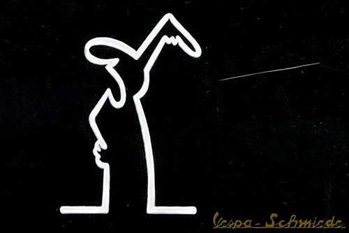 Aufkleber linea - "la, linea"