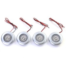 4x Hella Celis Innenleuchten Silber für Boot Caravan Wohnmobil 9 - 32 Volt