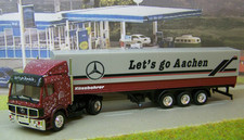 MB SK 1748 Sattelzug  rot/grau  " Let s go Aachen "   Herpa Nr : ohne