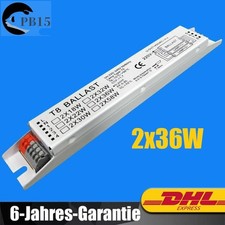2x36W Vorschaltgerät EVG Elektronisches Leuchtstofflampe T8 Neonlampe 220-240V