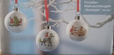 Porzellan - Weihnachtskugeln