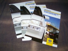TOPRARITÄT Drei Herrliche Prospekte Opel Kadett Hella Design von 1985 - 1992 !!!