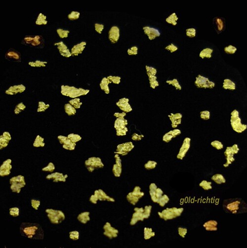 50 echte goldnuggets - 50,