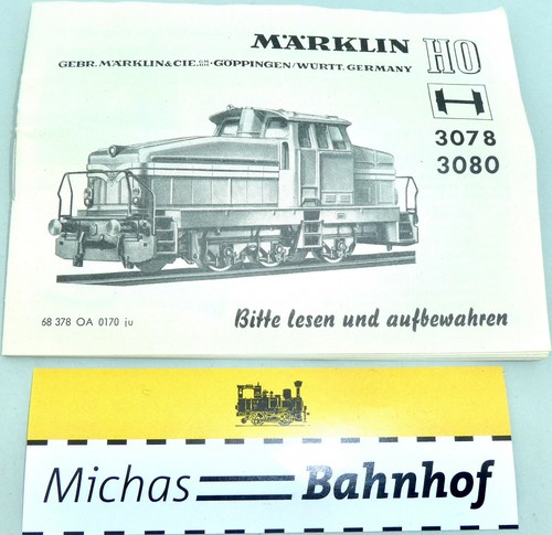 3078 3080 märklin anleitung - 3080,