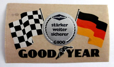 Werbe-Aufkleber GoodYear G800 Reifen Motorsport Oldtimer Zielflagge D Fahne 70er