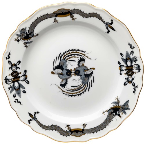 Kuchenteller reicher schwarzer