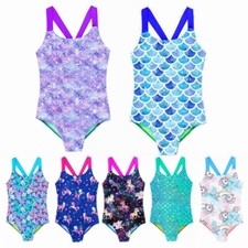 Mädchen Einteilig UV Schutz Badeanzug Sonnenanzug Bodysuit Neoprenanzug Surfen