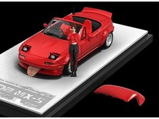 MAZDA Miata - MX5 + Figure  - redmetallic - Time Micro 1:64