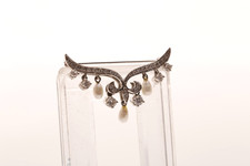 585 Gold Brosche mit Diamanten