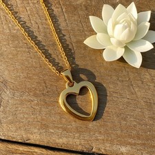 Goldene Herz Halskette * Liebe & Romantik * Zeichen der Liebe * Schmuck Geschenk