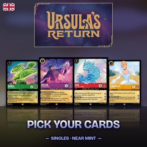 Disney lorcana cards ursula - cards, ursula's
