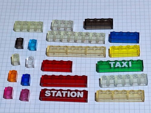 Lego 1x1 1x3 1x4 1x6 - , 1x8