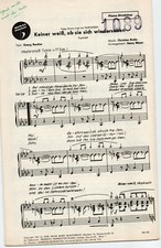 Noten Salonorchester KEINER WEIß, OB SIE SICH WIEDERSEHEN & SPIEL NICHT MIT DER 