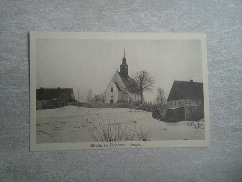 Liebenau erzgebirge kirche - ak,