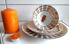 Sammeltasse Gedeck 3 teilig Winterling Röslau Bavaria Vintage Goldrand Blume