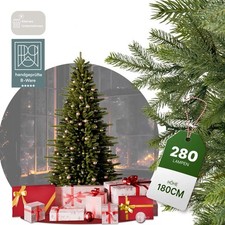 [B-BF] Künstlicher Weihnachtsbaum 1,8m Christbaum Tannenbaum Beleuchtung 180cm