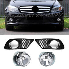 Stoßstange Nebelscheinwerfer Blende Gitter Set Für Benz C-Klasse W204 2008-2010