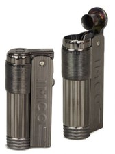 IMCO Feuerzeug Super-Triplex Oil Brass gunmetal Schriftzug