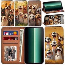 PU Leder Ständer Handy Folio Abdeckung Etui für Sony Xperia L4/Xperia 1 10 II III IV