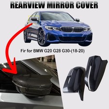 2xCarbonfaser-Stil Spiegelkappen Spiegel Gehäuse Für BMW G20 G21 G30 G31 2019-23