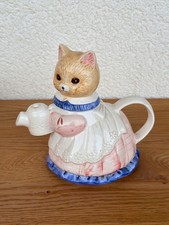 Vintage Katzen Teekanne Figur Figurenkanne Sammlerstück 1990er