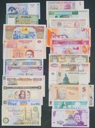 Verschiedene weltbanknoten - verschiedene,