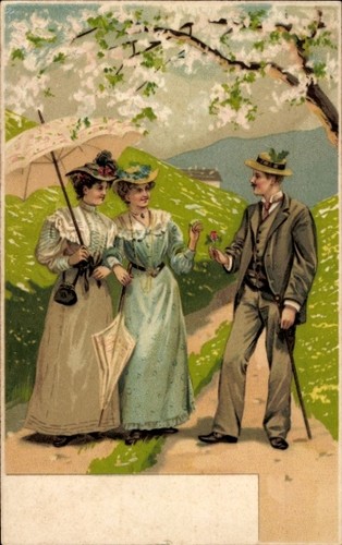 Litho wanderer mann schenkt - wanderer,,