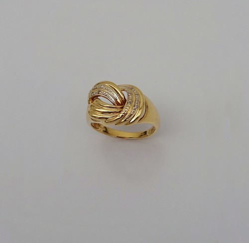 Ring 585 gelbgold - 14, mit