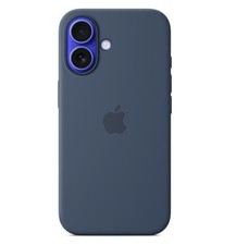 Apple Silikon Case Mit MagSafe iPhone 16 Blau Denim