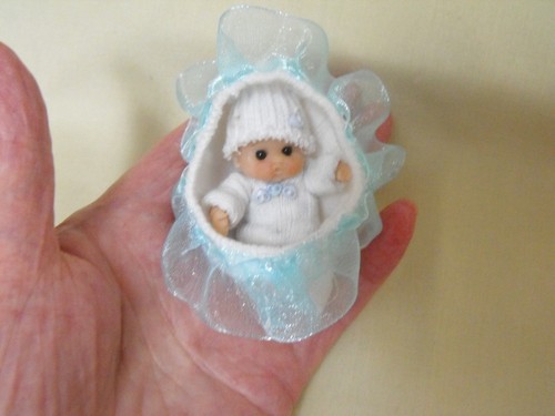 Ooak puppenhaus miniatur baby - ooak,