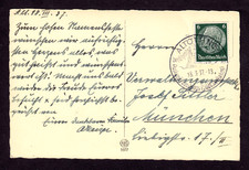 DR Ansichtskarte ALTÖTTING - München 18.3.1937 - Mi.516- Berühmter Wallfahrtsort