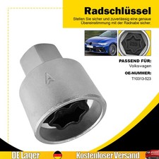 Für VW 523 Code C Felgenschloss Schlüssel Nuss Wheel Lock Key T10313-523 Metall